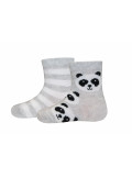 Ewers Socken 2er Pack Panda/Ringel
