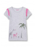 Sanetta Kidswear T-Shirt Giraffe, Zebra, Palme