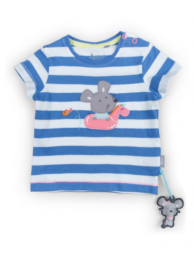 Sigikid T-Shirt Streifen-Look Maus