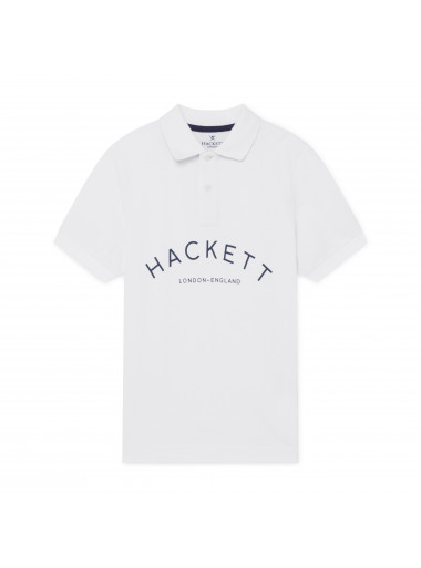 Hackett Poloshirt mit Logoprint
