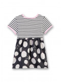 Sanetta Kidswear Kleid Streifen/Punkte